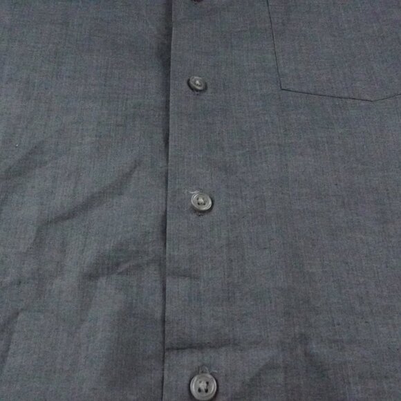John Varvatos Luxe Button Up Shirt Mens Large Gray - Picture 3 of 12